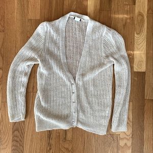 J. Crew linen cardigan oatmeal cream size XS/2